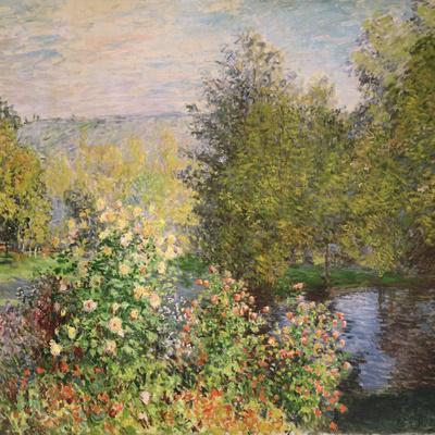 A Corner of the Garden at Montgeron, 1876-7 - Giclee Print, 16x16