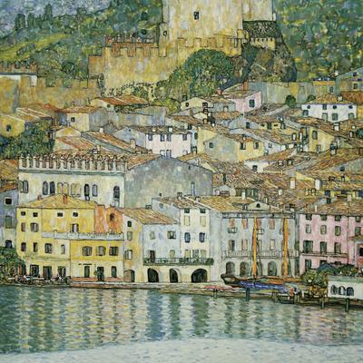 Malcesine, Lake Garda, 1913 - Giclee Print, 16x16