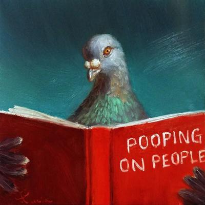 Pooping on People - Wall Art Print, 16x16 Pooping on People - Wall Art Print, 16x16