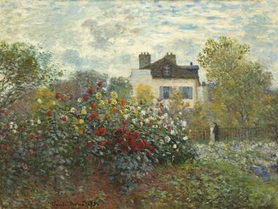 The Artist's Garden in Argenteuil (A Corner of the Garden with Dahlias), 1873 - Giclee Print, 16x12 The Artist's Garden in Argenteuil (A Corner of the Garden with Dahlias), 1873 - Giclee Print, 16x12