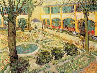 The Asylum Garden at Arles, c.1889 - Giclee Print, 16x12 The Asylum Garden at Arles, c.1889 - Giclee Print, 16x12