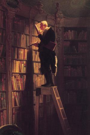 The Bookworm - Wall Art Print, 16x24 The Bookworm - Wall Art Print, 16x24