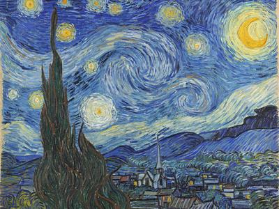 The Starry Night, June 1889 - Giclee Print, 16x12
