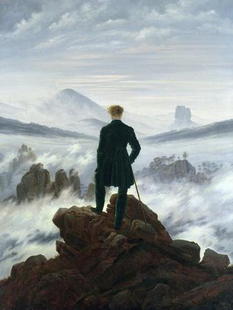 The Wanderer Above the Sea of Fog, 1818 - Giclee Print, 12x16 The Wanderer Above the Sea of Fog, 1818 - Giclee Print, 12x16